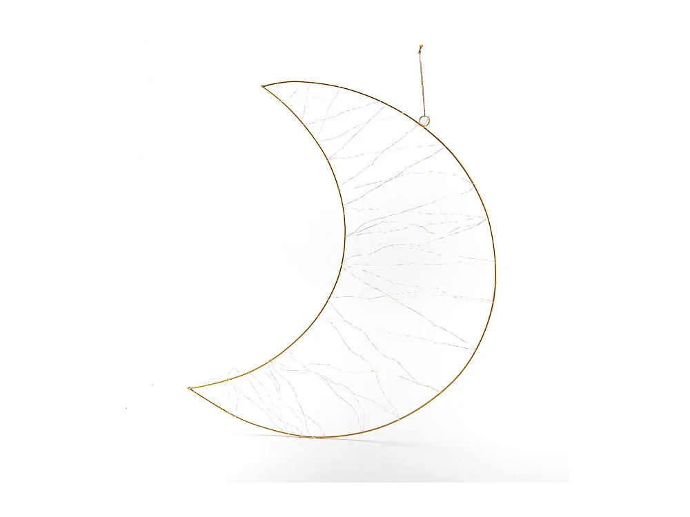 Lune led à suspendre 80 cm