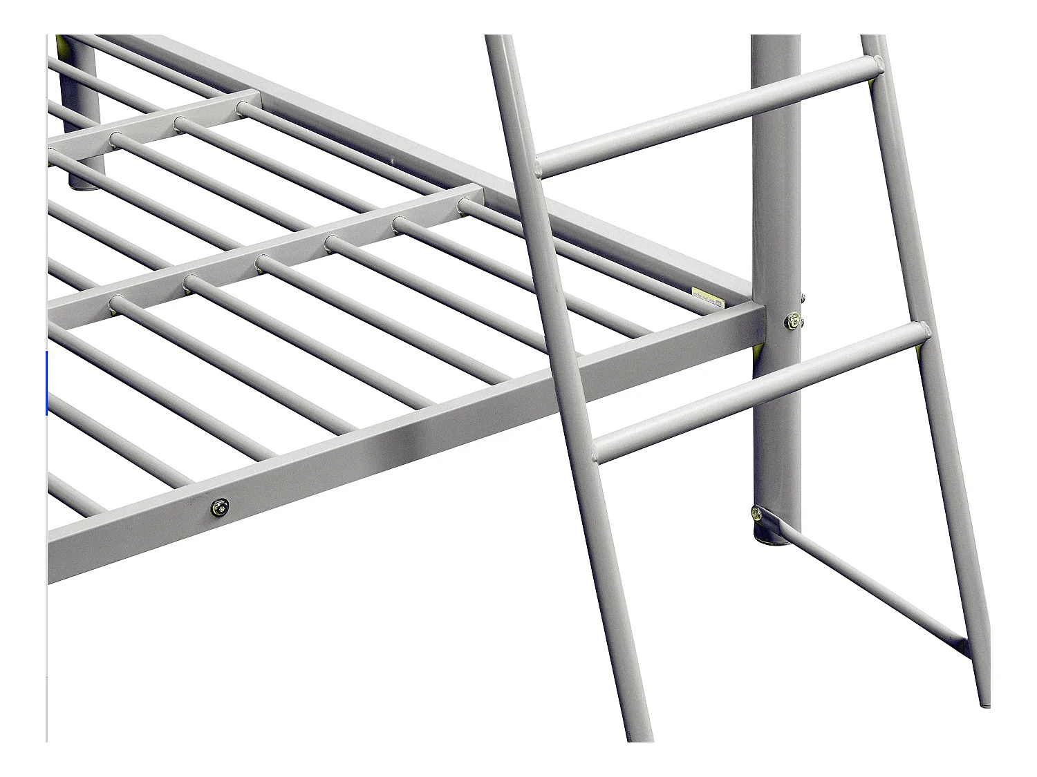 Lits superposés 2 x 140 x 190 cm - Argent + Matelas - GEMINI III