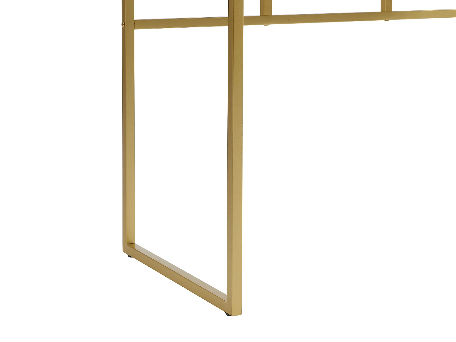 Consolle con 2 cassetti in MDF Bianco e Dorato - CODENIA