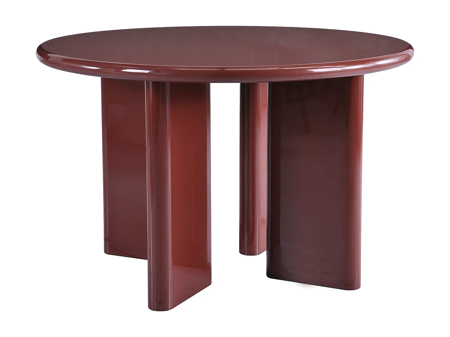 Ronde eettafel voor 4 personen van MDF - Bordeaux - LUKAVO