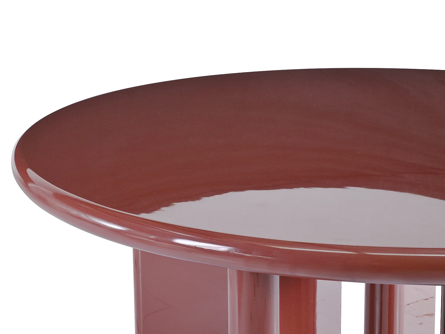 Ronde eettafel voor 4 personen van MDF - Bordeaux - LUKAVO