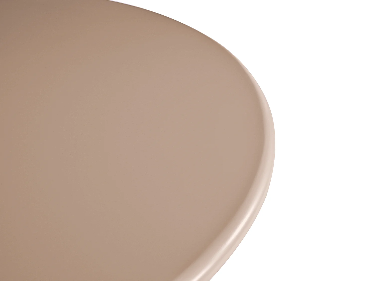 Table à manger ronde 4 personnes en MDF - Marron - LUKAVO