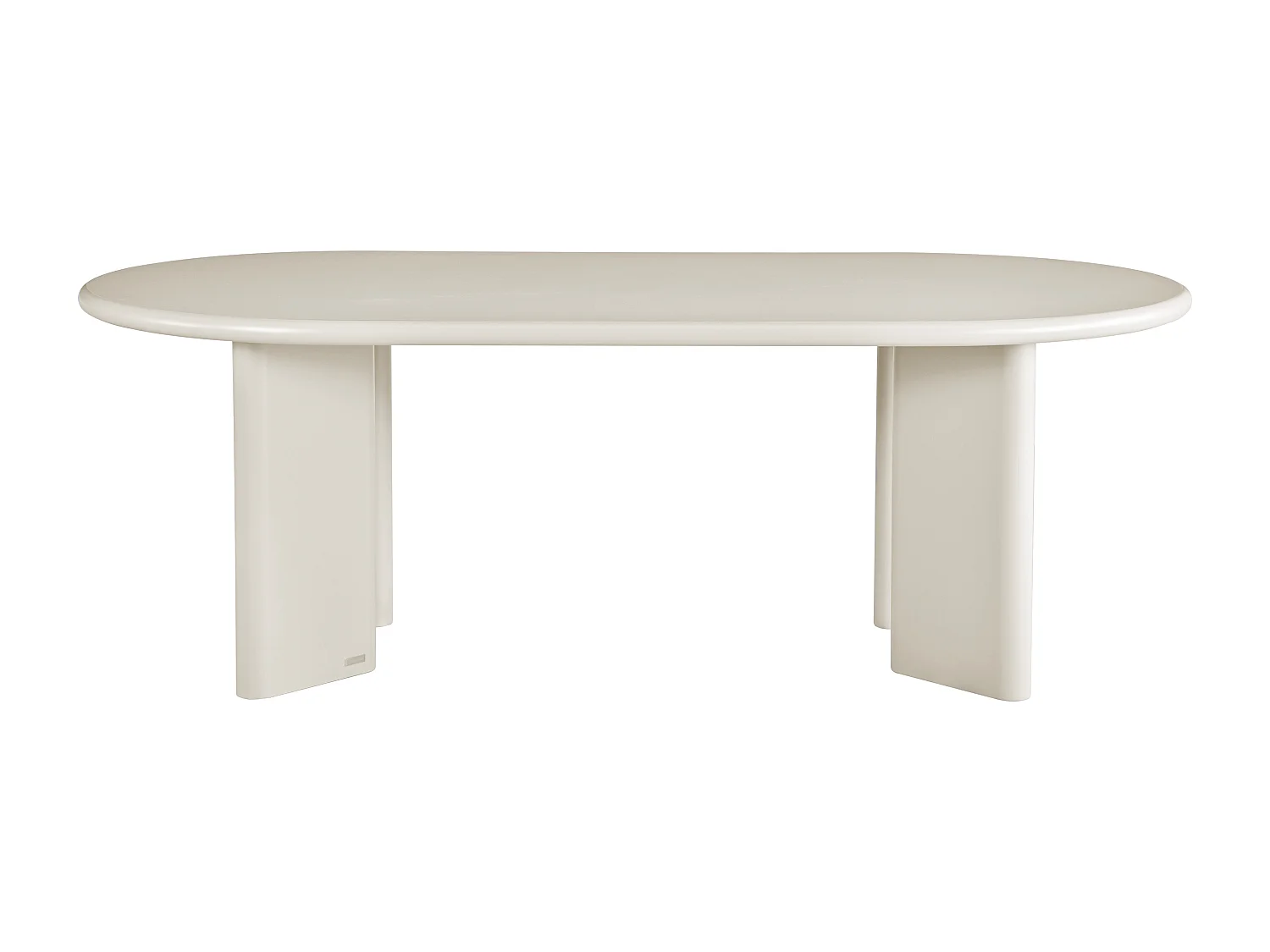 Table à manger 8 personnes en MDF - Beige - MARUZA