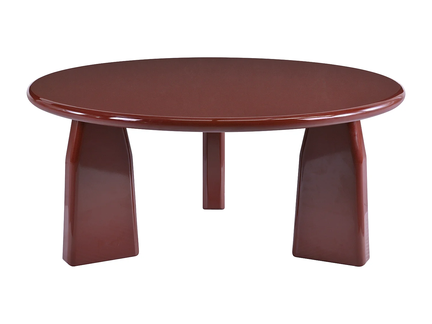 Salontafel van MDF - Gelakt bordeauxrood - ZINAPA