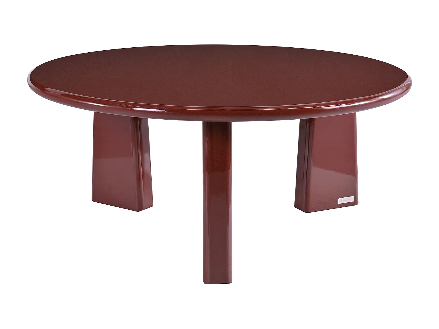 Salontafel van MDF - Gelakt bordeauxrood - ZINAPA