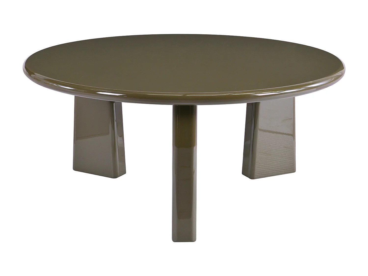 Table basse en MDF - Kaki laqué - ZINAPA