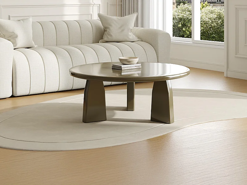 Table basse en MDF - Kaki laqué - ZINAPA