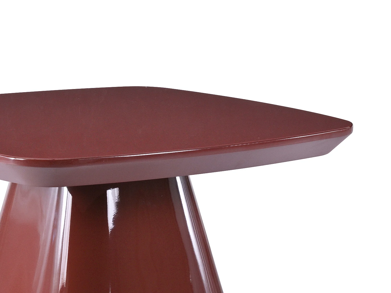 Bijzettafel van MDF - Bordeaux gelakt - NATAZA