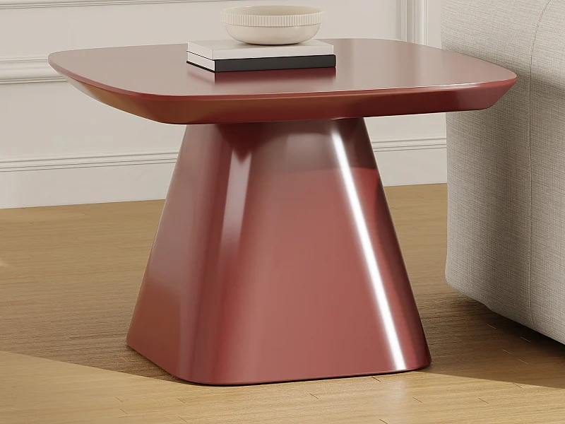 Bijzettafel van MDF - Bordeaux gelakt - NATAZA