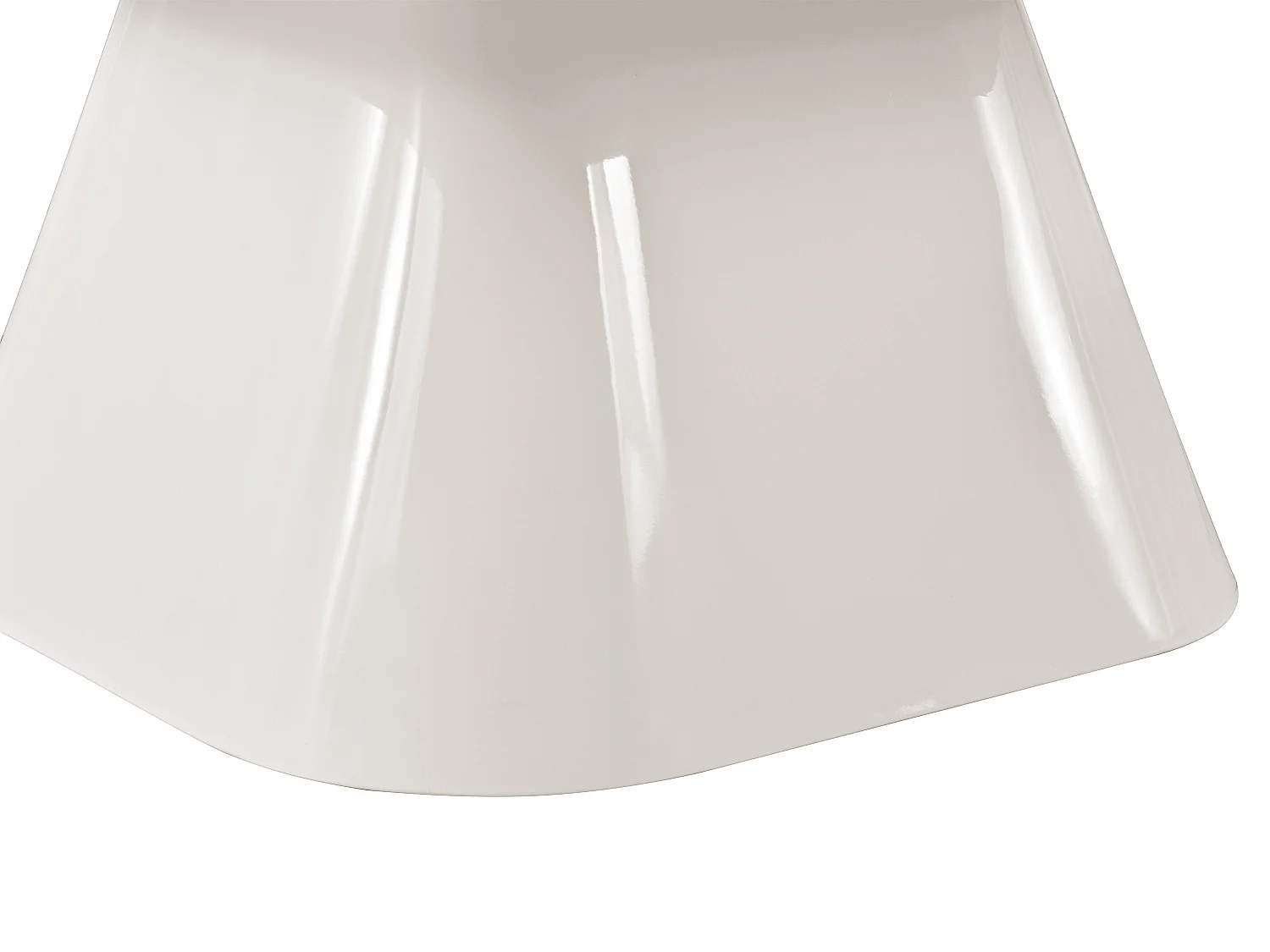 Table basse en MDF  - Crème laqué - NATAZA