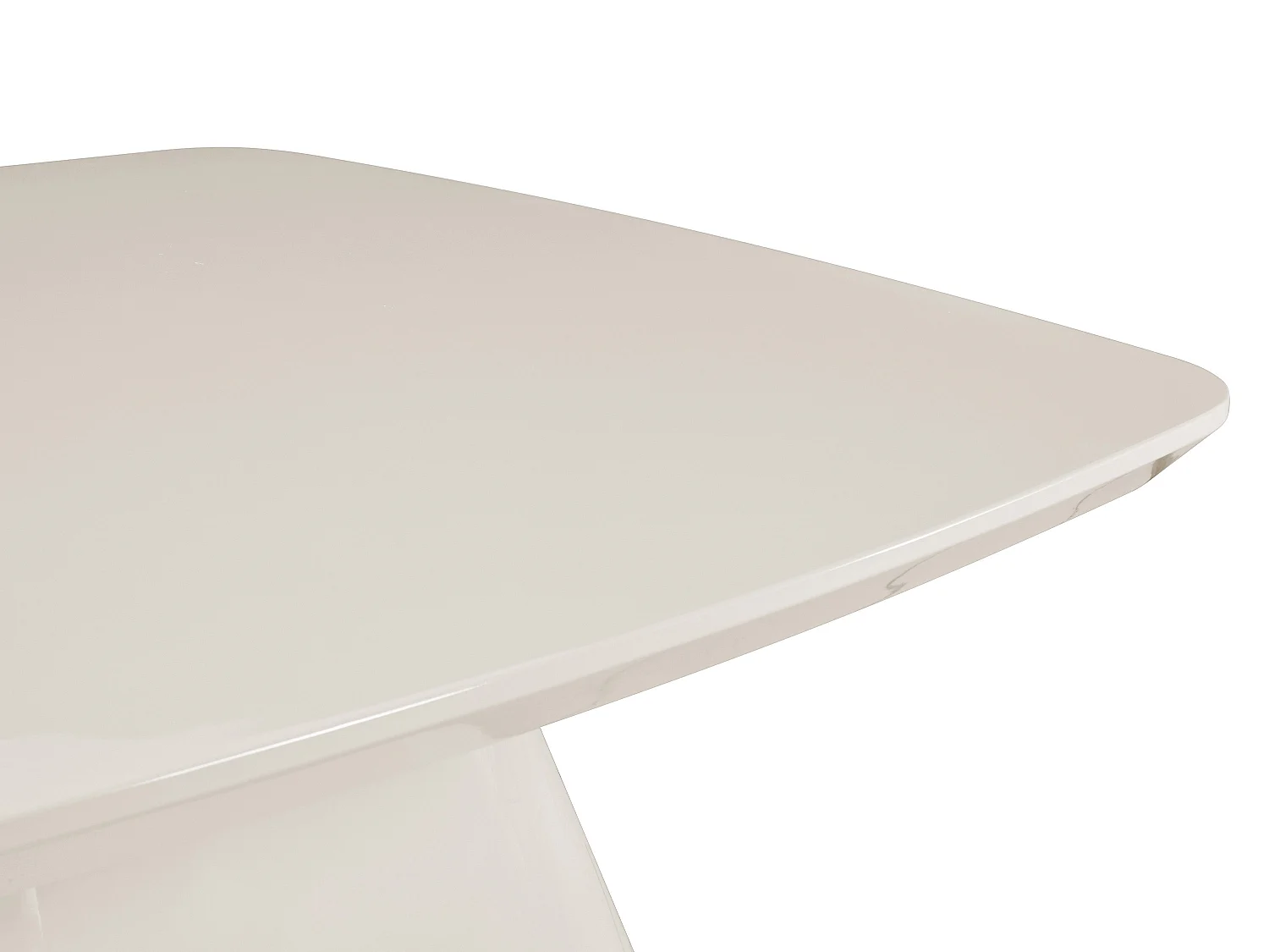 Table basse en MDF  - Crème laqué - NATAZA