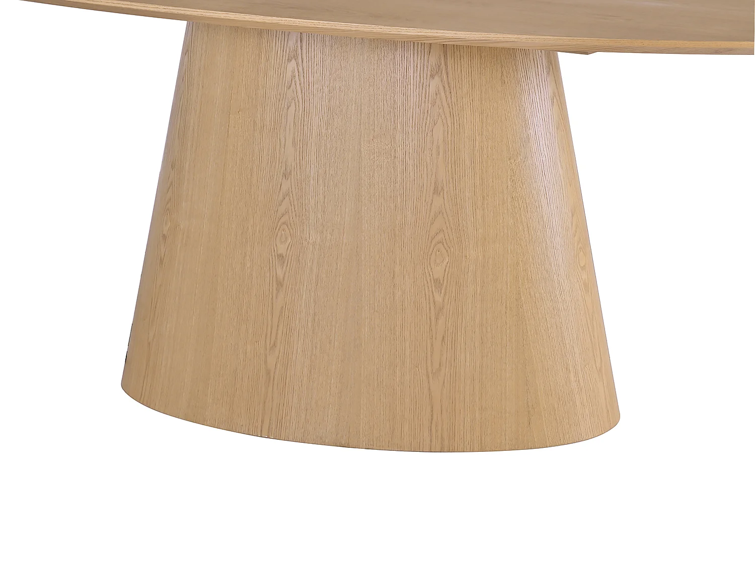 Table à manger 8 personnes placage frêne - Naturel clair - ANTELADA