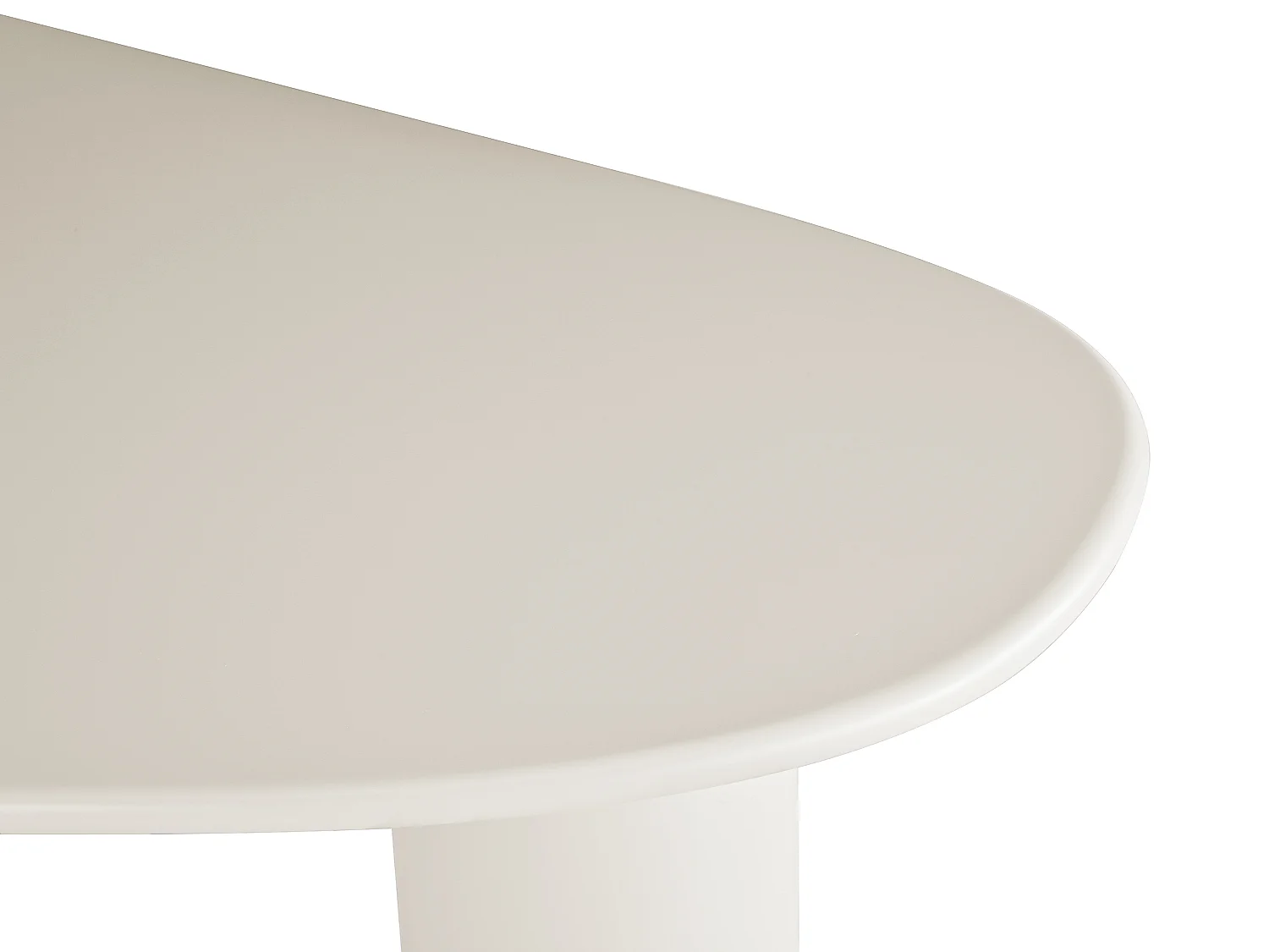 Table à manger 8 personnes en MDF - Beige - OLASKO