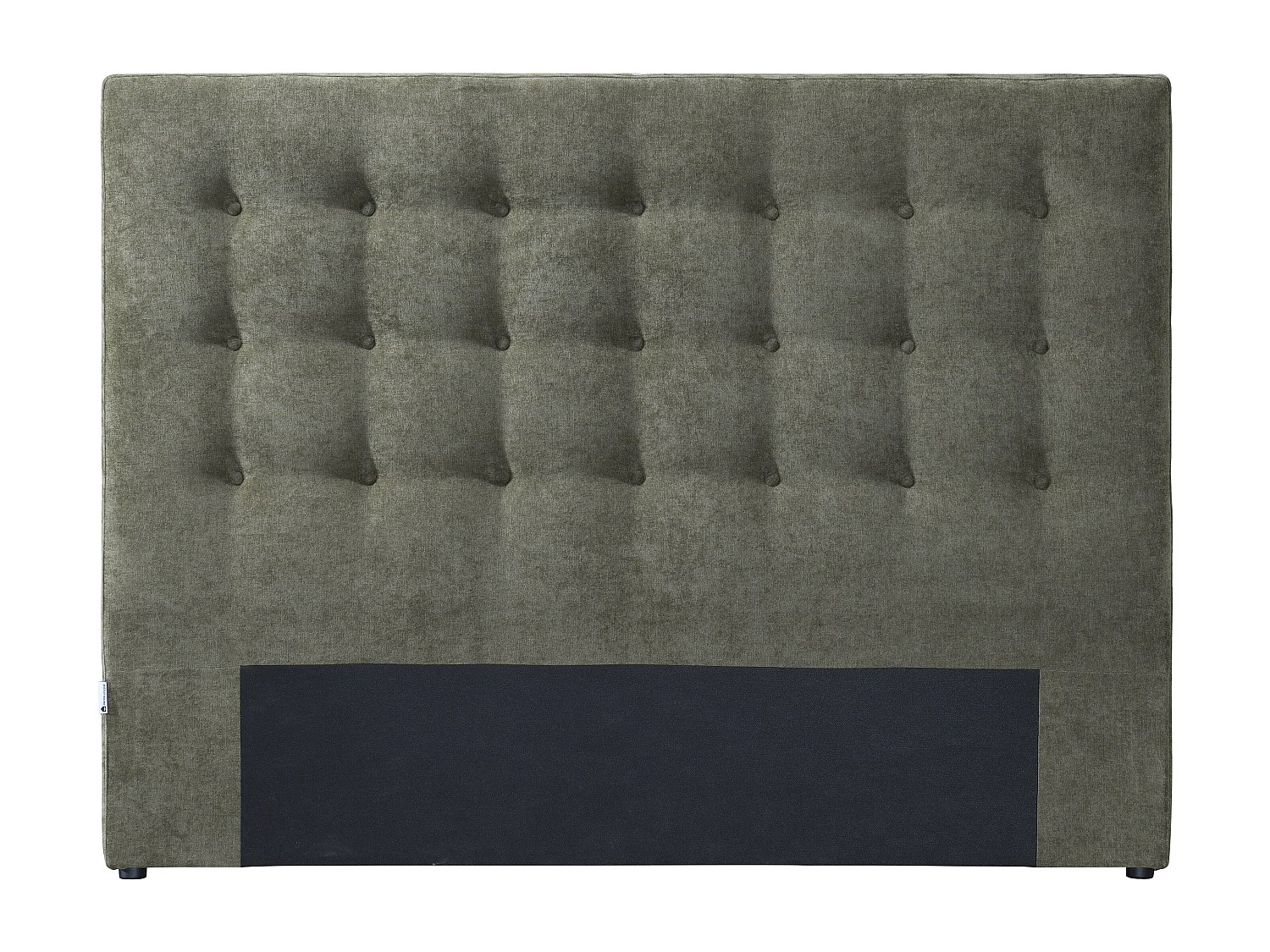Polster-Bettkopfteil – 180 cm – Stoff – Olivgrün – FRANCESCO günstig online kaufen