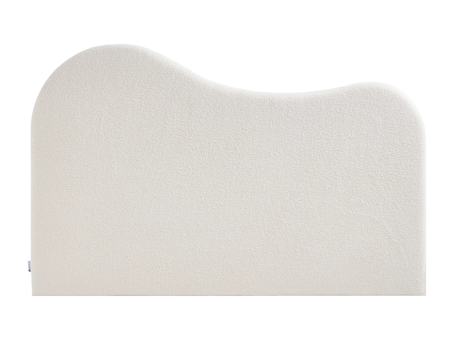 Tête de lit 160 cm - Tissu bouclette - Blanc - VORIOTA