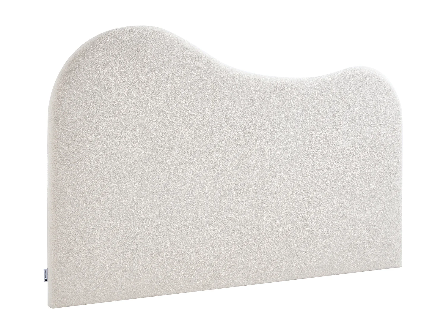 Tête de lit 180 cm - Tissu bouclette - Blanc - VORIOTA