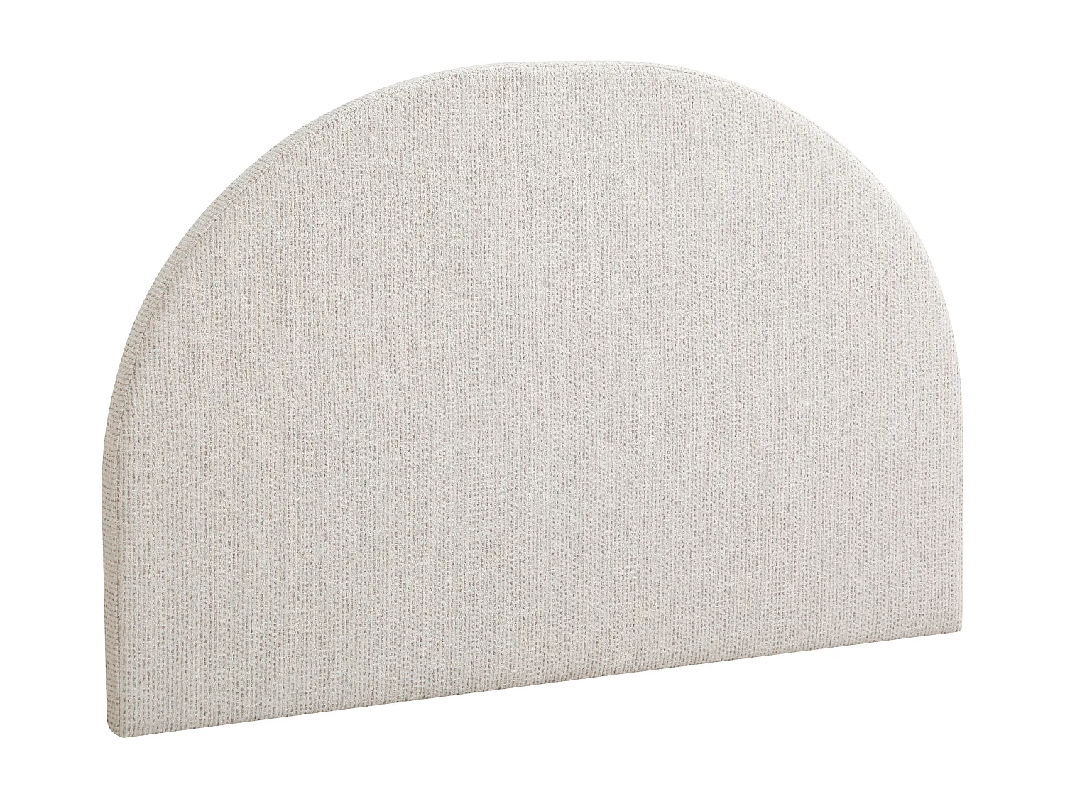 Sänggavel 180 cm - Strukturerat tyg - Beige - PANIOTI