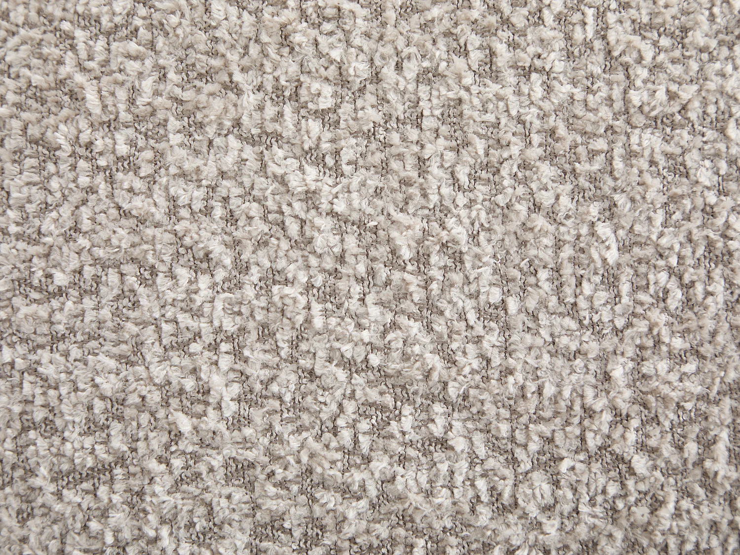 Lit coffre 180 x 200 cm - Tissu bouclette - Beige - FORIOSY