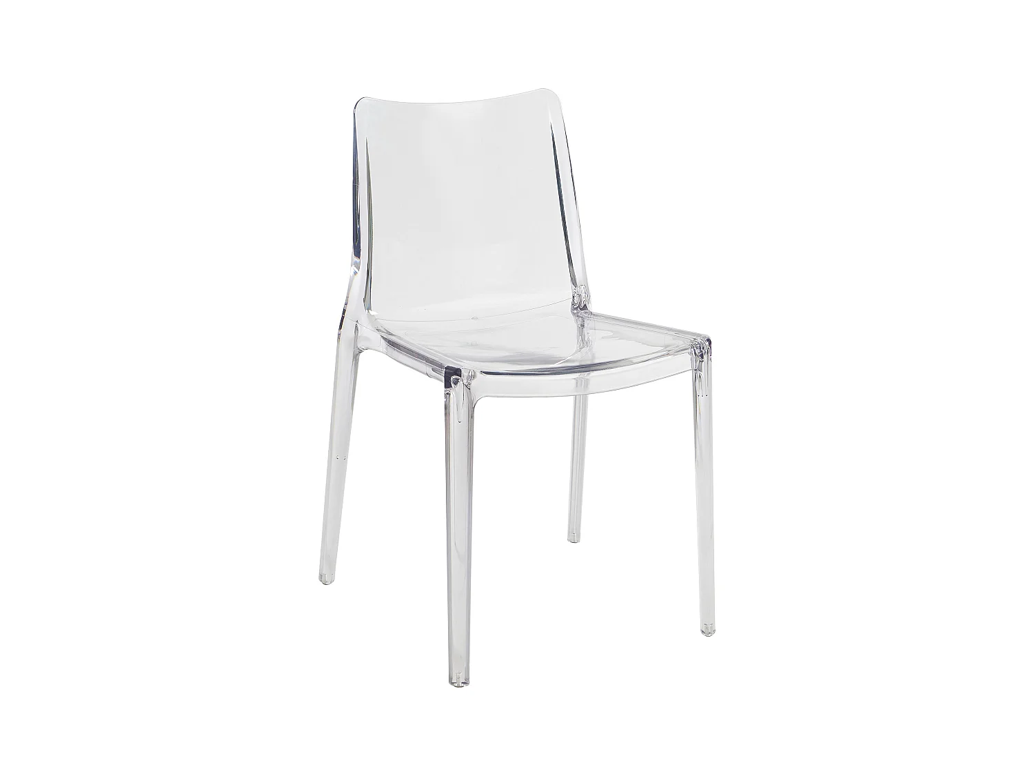 Sett med 6 stoler i polykarbonat - Krystallklar - RANZAKA