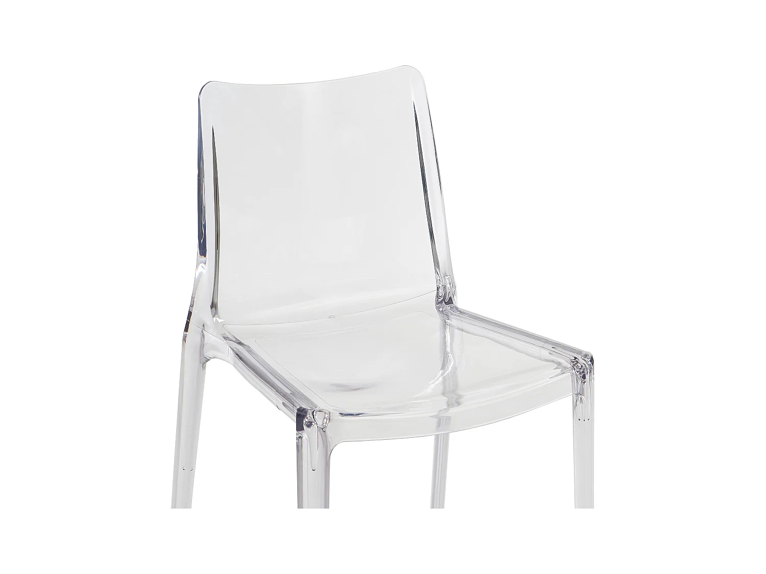 Sett med 6 stoler i polykarbonat - Krystallklar - RANZAKA
