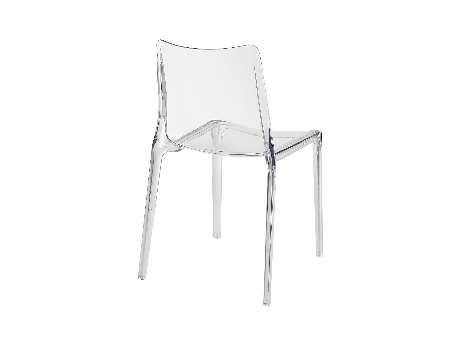 Sett med 6 stoler i polykarbonat - Krystallklar - RANZAKA