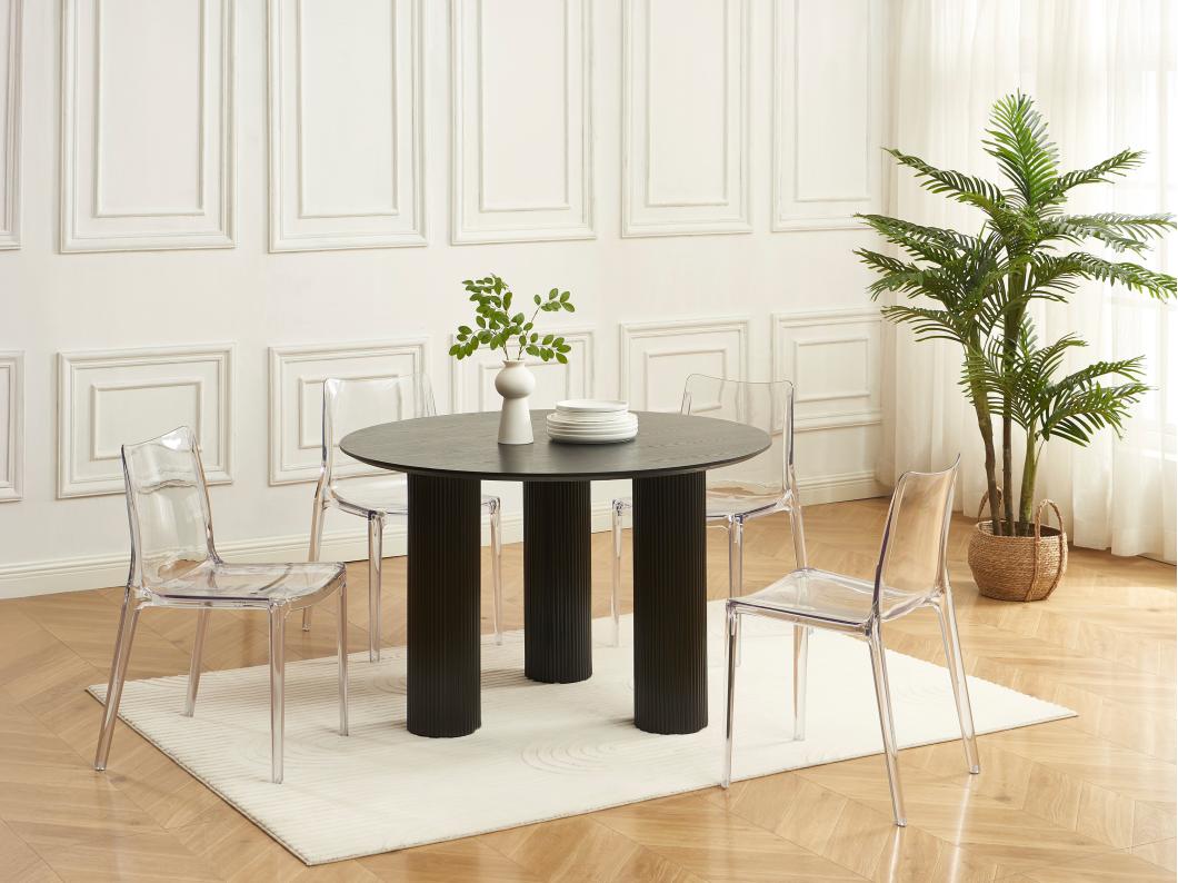 Lot de 6 chaises en polycarbonate - Cristal - RANZAKA
