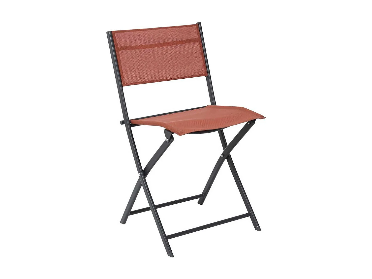 Lot de 4 Chaises de Jardin Pliantes terracotta - SANAE