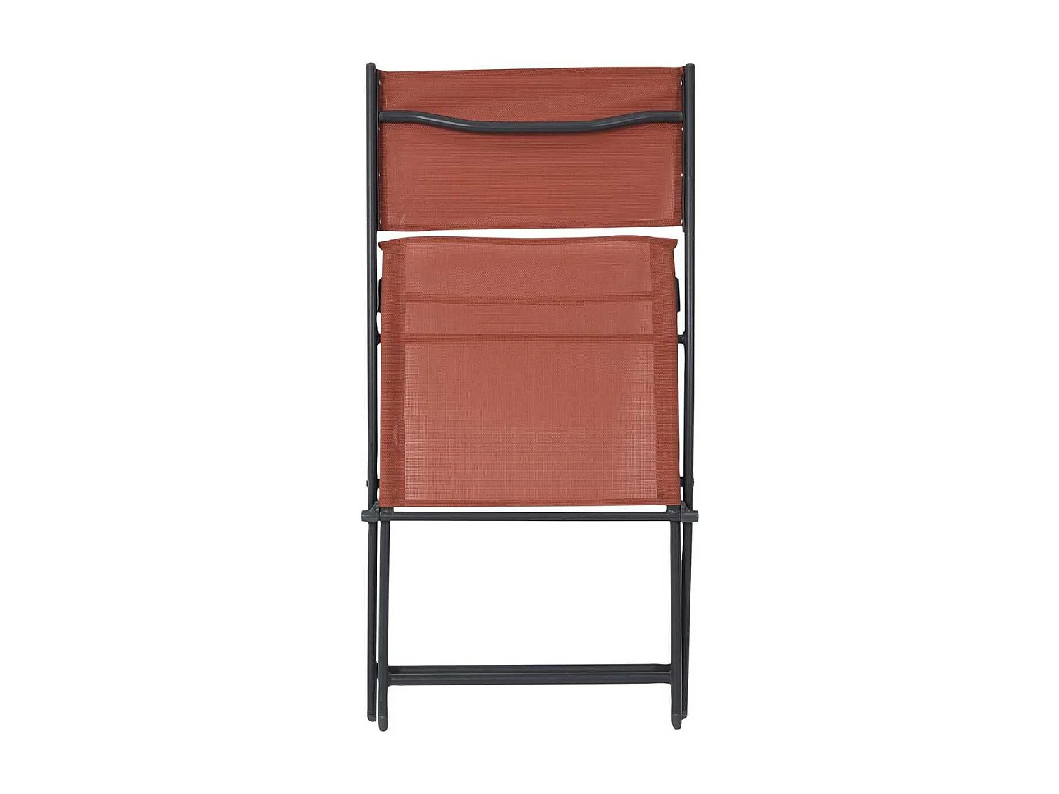 Lot de 4 Chaises de Jardin Pliantes terracotta - SANAE