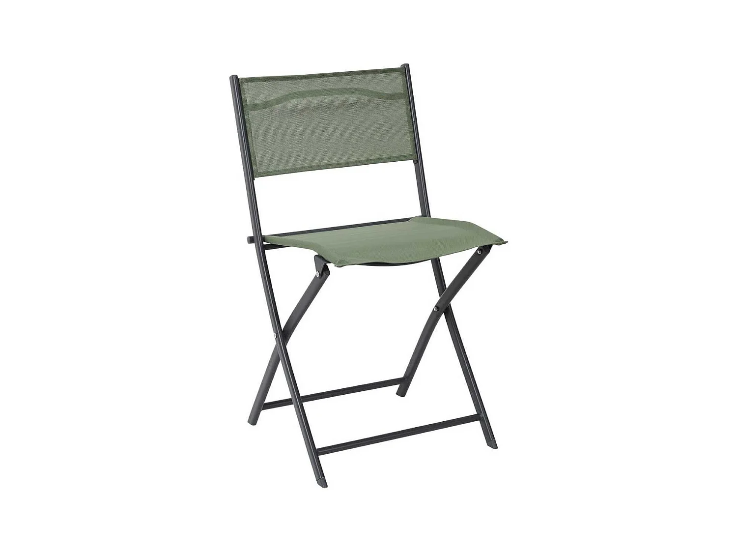 Lot de 4 Chaises de Jardin Pliantes Kaki - SANAE