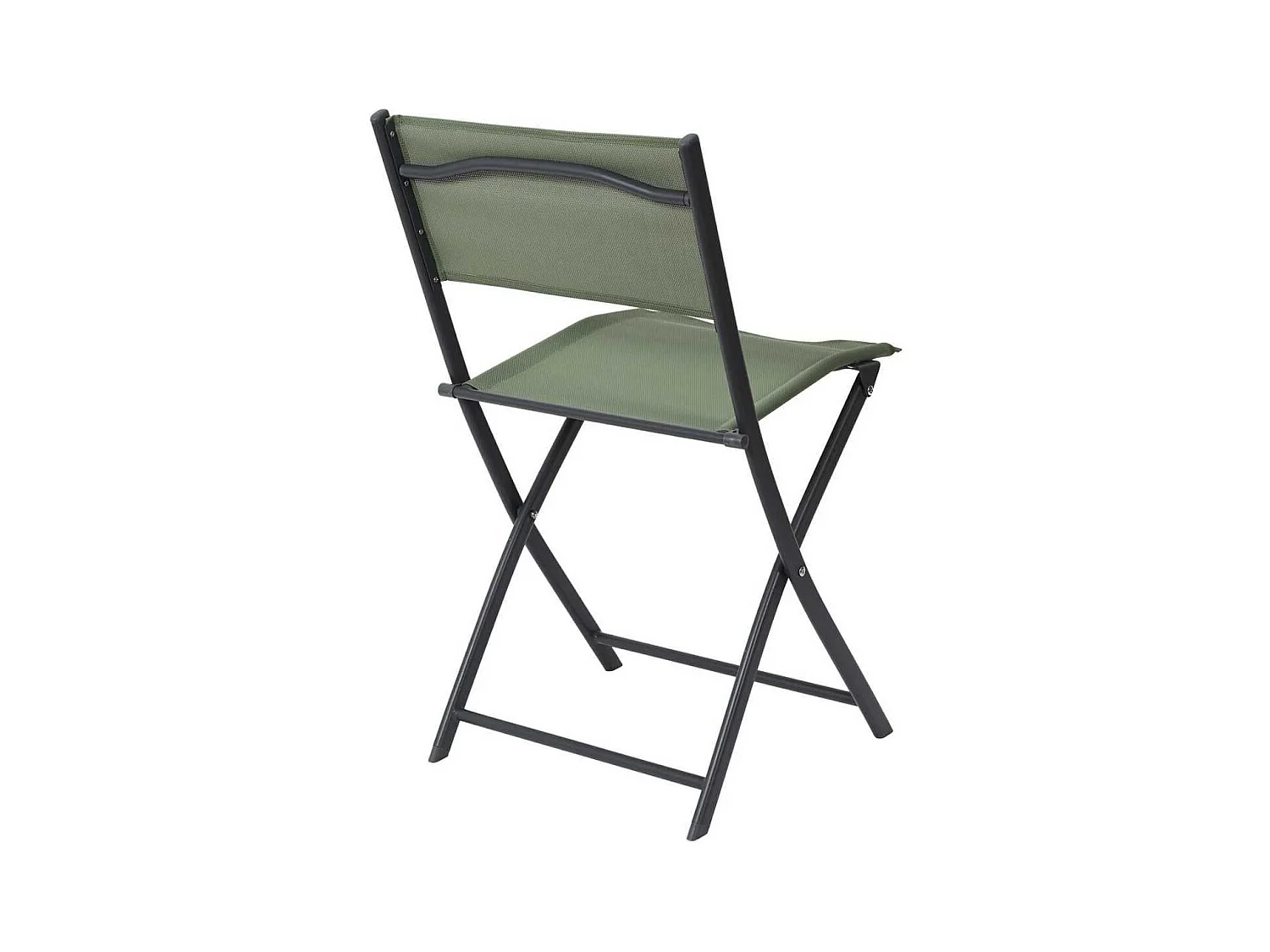 Lot de 4 Chaises de Jardin Pliantes Kaki - SANAE