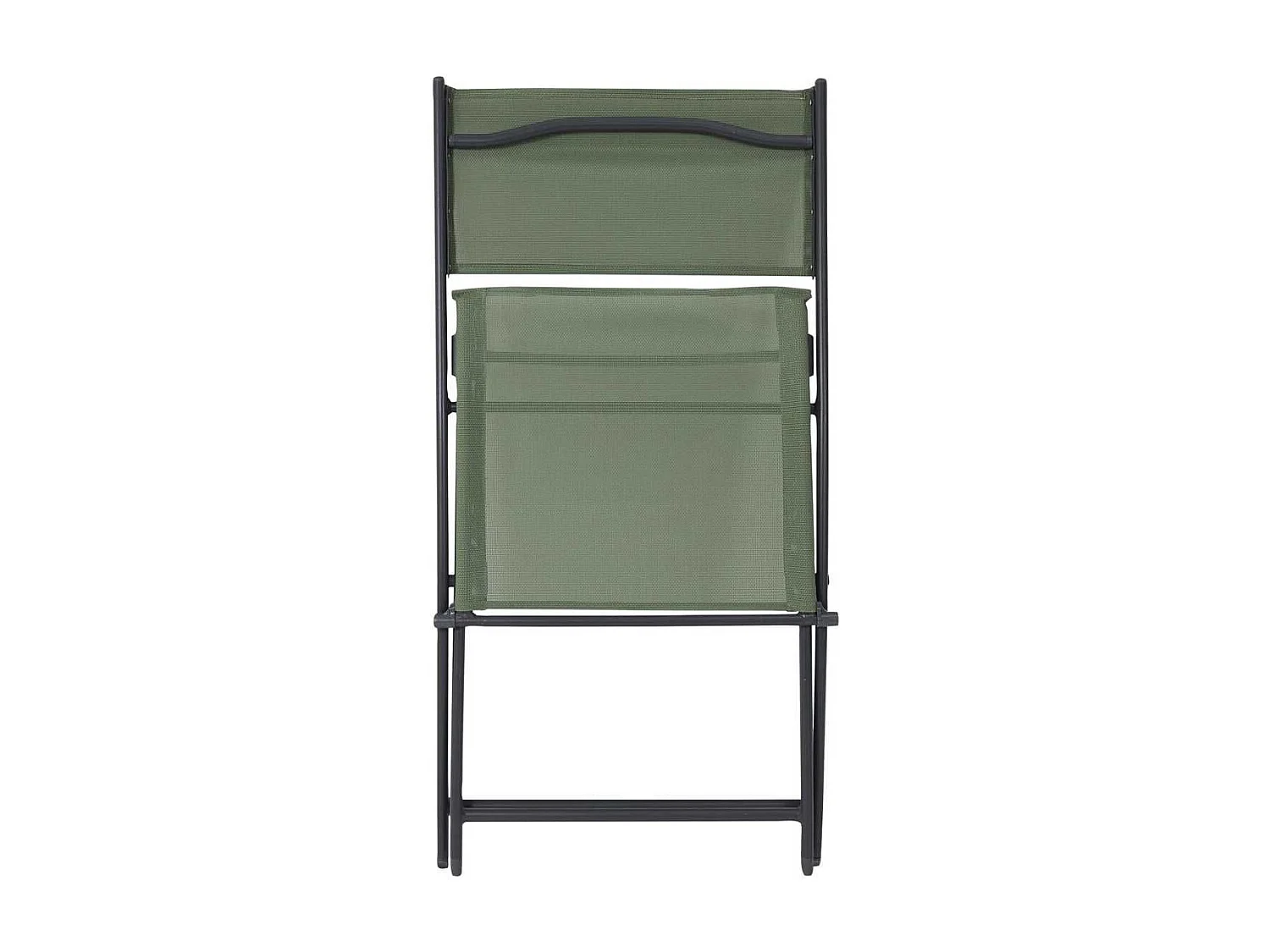 Lot de 4 Chaises de Jardin Pliantes Kaki - SANAE