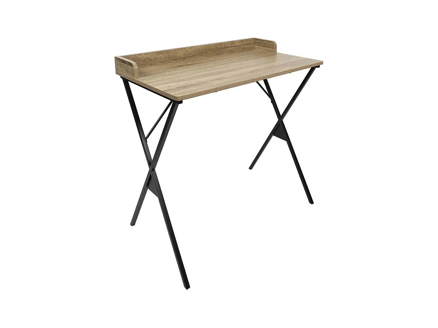 Bureau structure métallique plateau aspect bois - DARA