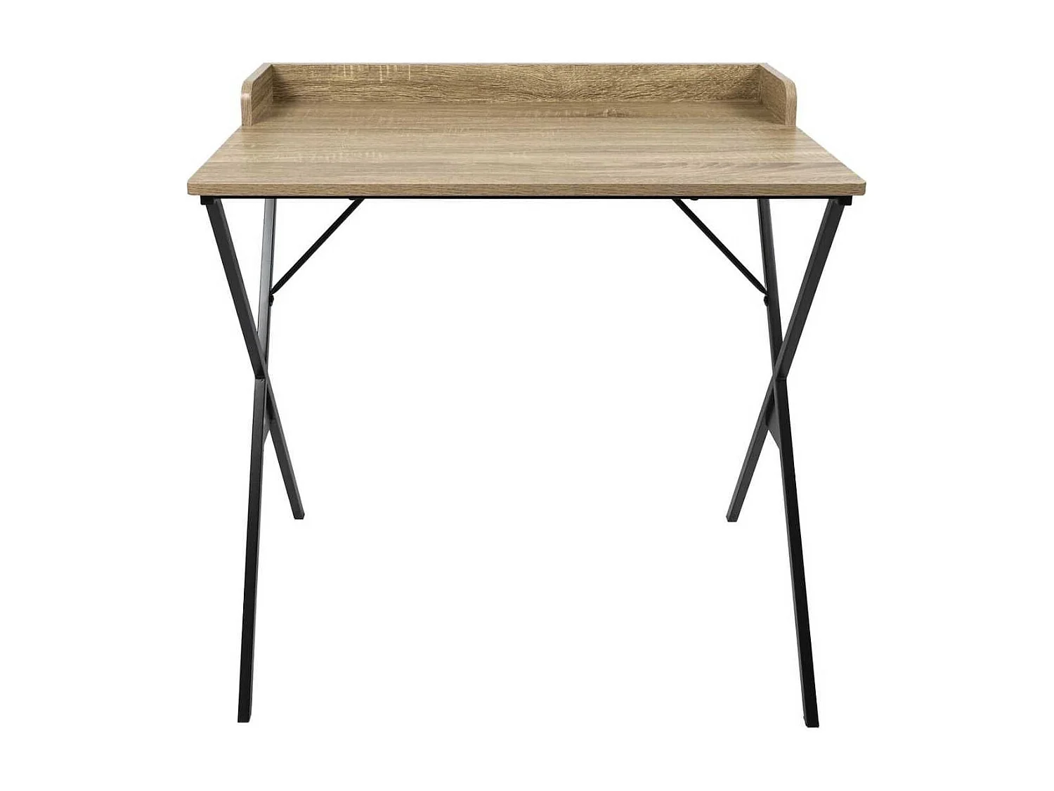 Bureau structure métallique plateau aspect bois - DARA