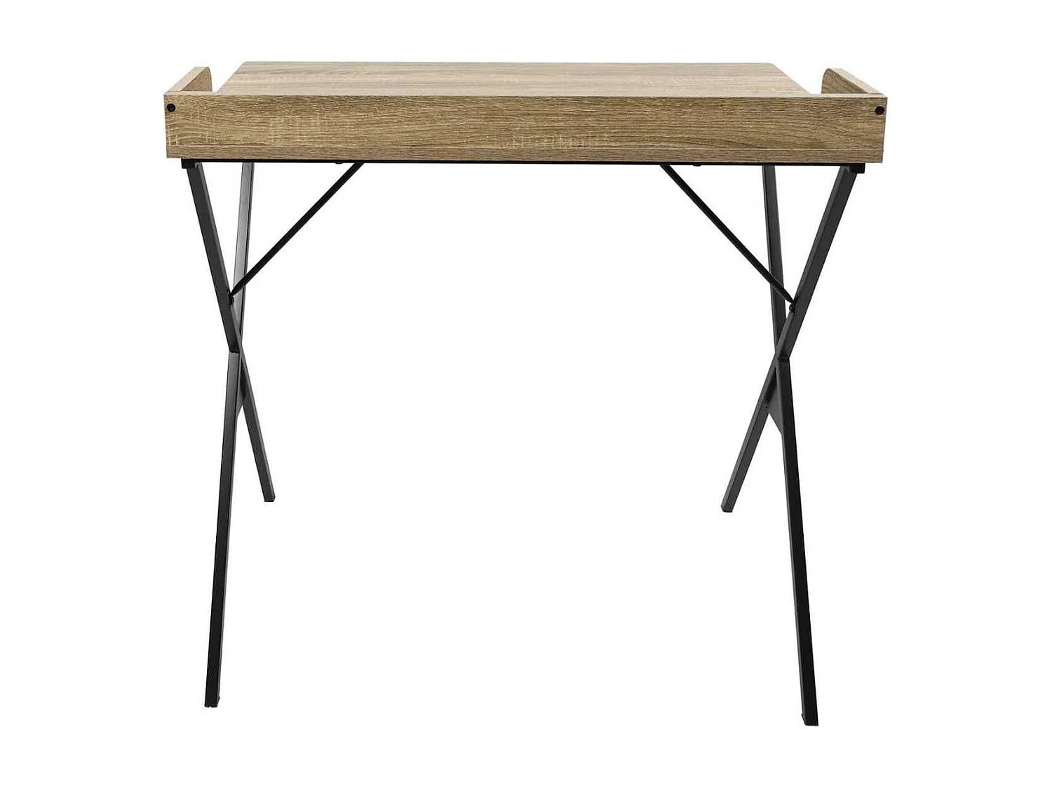 Bureau structure métallique plateau aspect bois - DARA