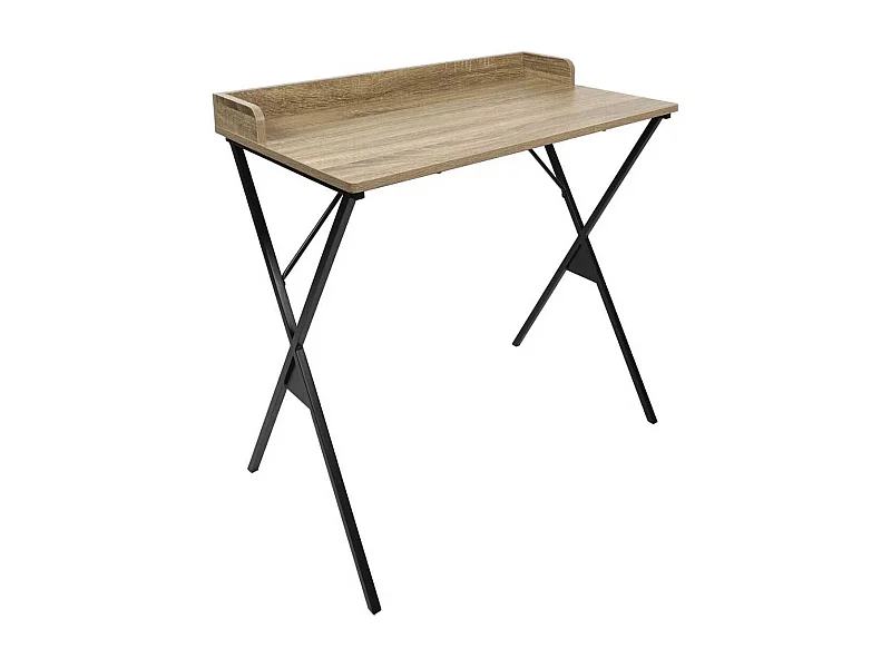 Bureau structure métallique plateau aspect bois - DARA