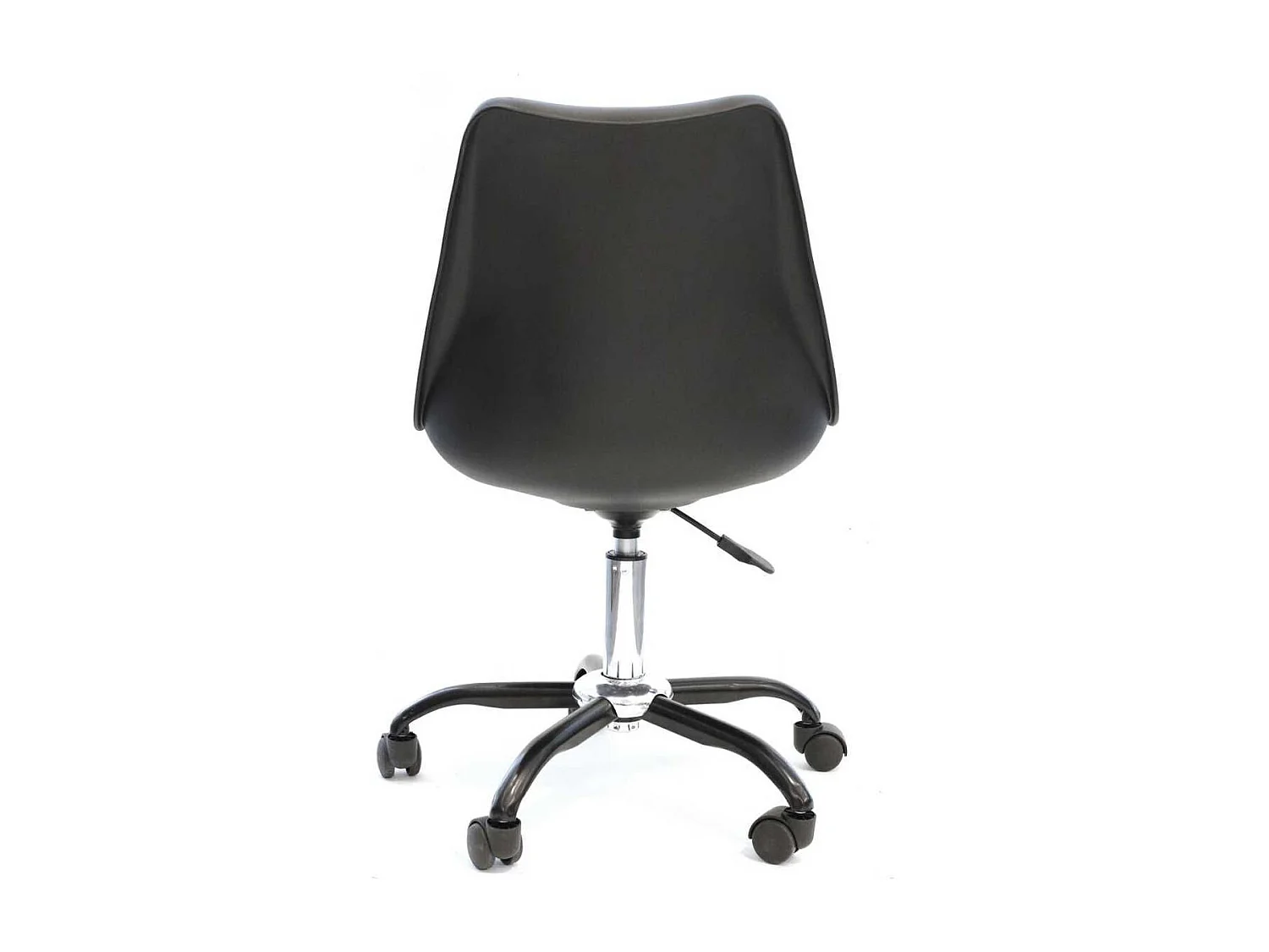Chaise de bureau à roulettes noire assise polypropylène - REIKI