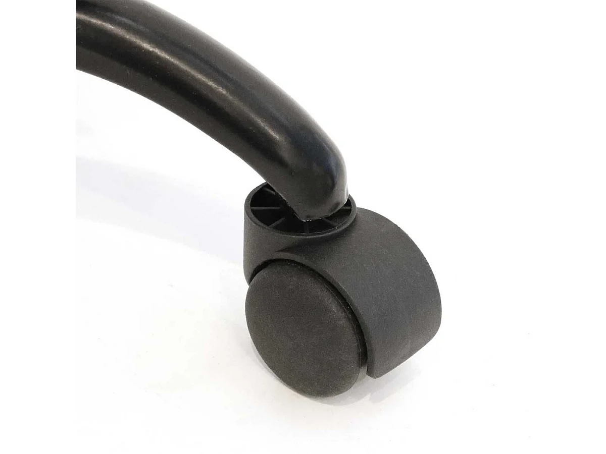 Chaise de bureau à roulettes noire assise polypropylène - REIKI