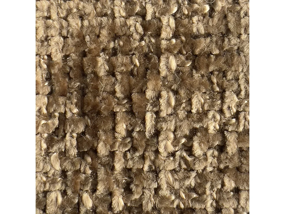 Bocca - Canapé droit 3 places en tissu à dossier capitonné - Bronze