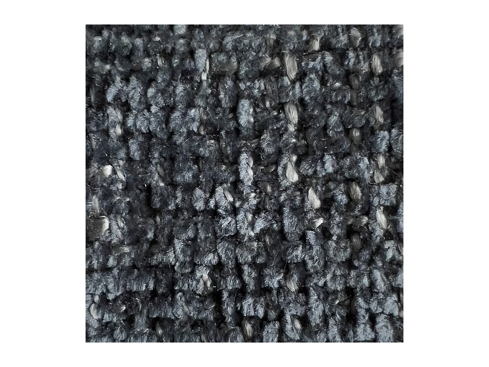 Bocca - Canapé droit 3 places en tissu à dossier capitonné - Bleu