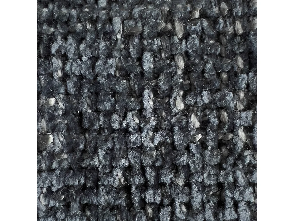 Bocca - Canapé droit 3 places en tissu à dossier capitonné - Bleu