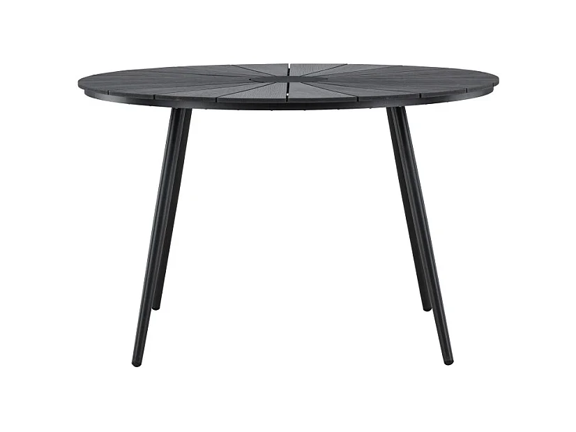 Table de Jardin Design "San Vito" 120cm Noir