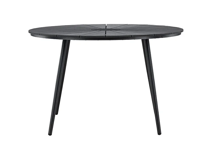 Table de Jardin Design "San Vito" 120cm Noir