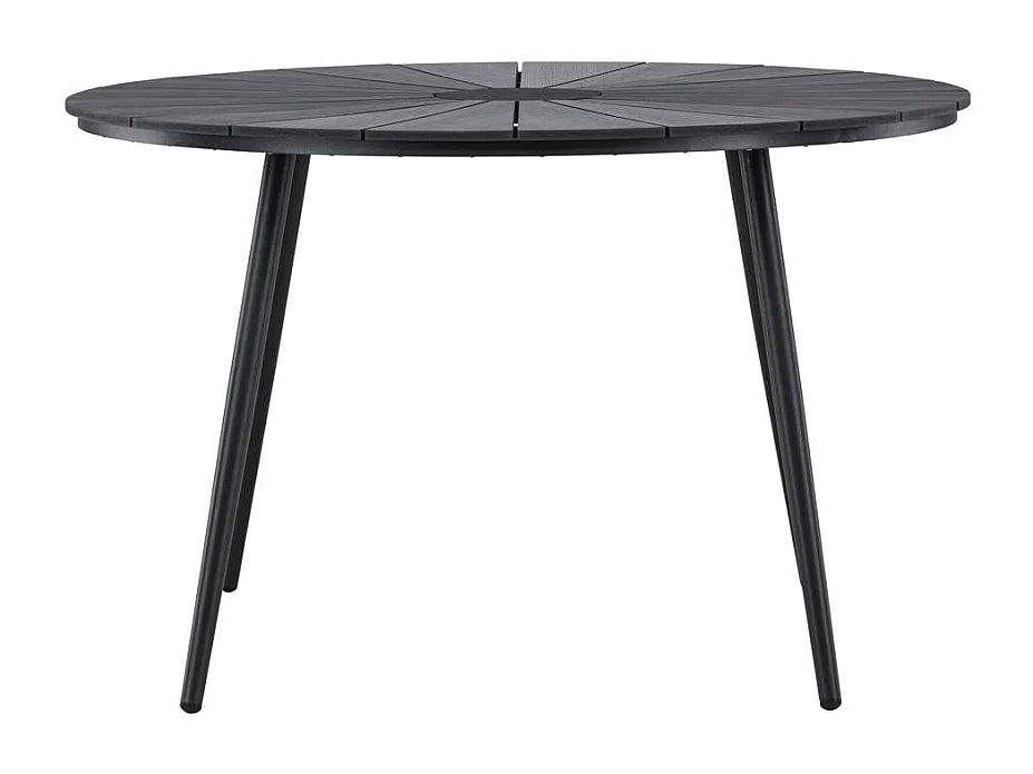 Table de Jardin Design "San Vito" 120cm Noir
