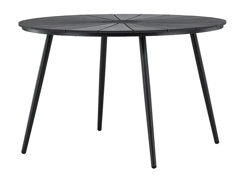 Table de Jardin Design "San Vito" 120cm Noir