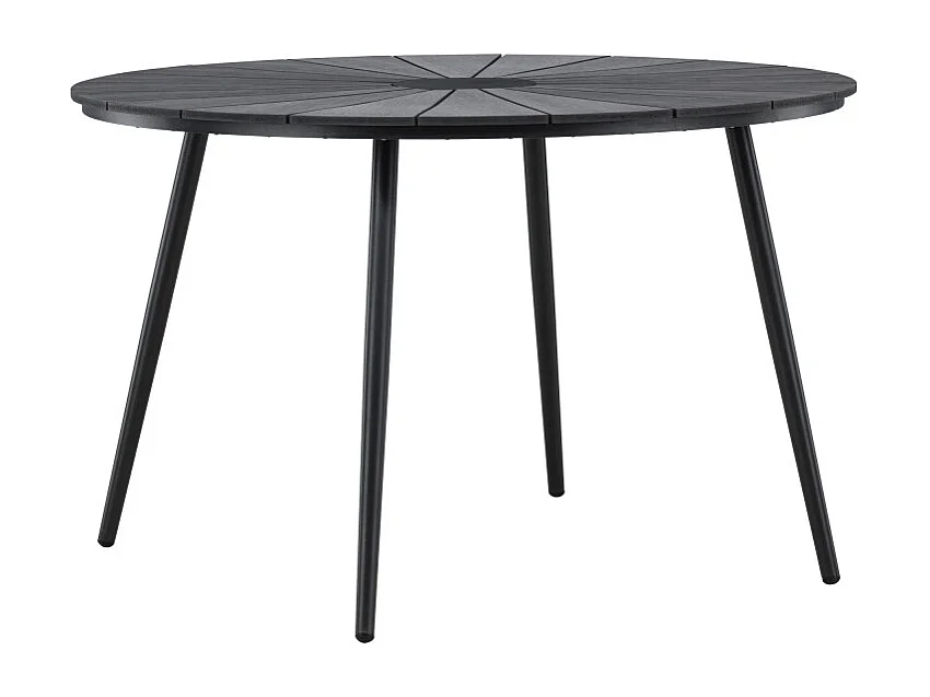 Table de Jardin Design "San Vito" 120cm Noir