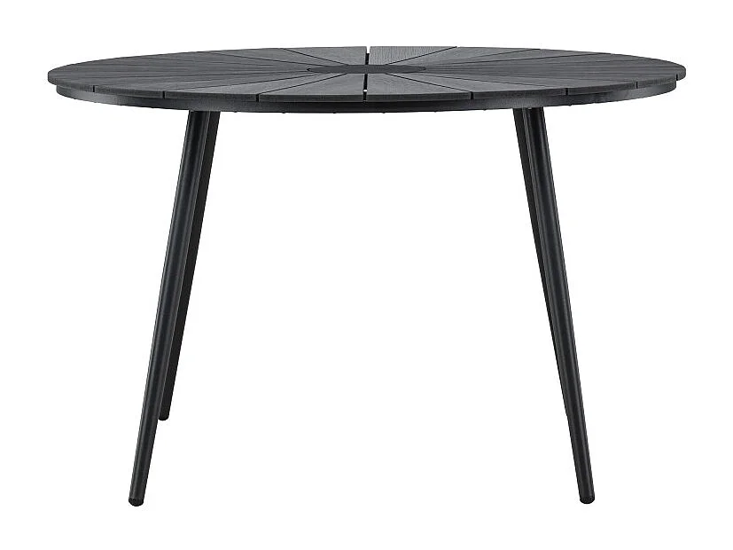 Table de Jardin Design "San Vito" 120cm Noir