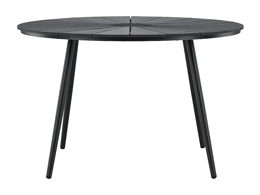 Table de Jardin Design "San Vito" 120cm Noir