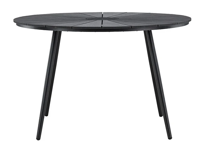 Table de Jardin Design "San Vito" 120cm Noir