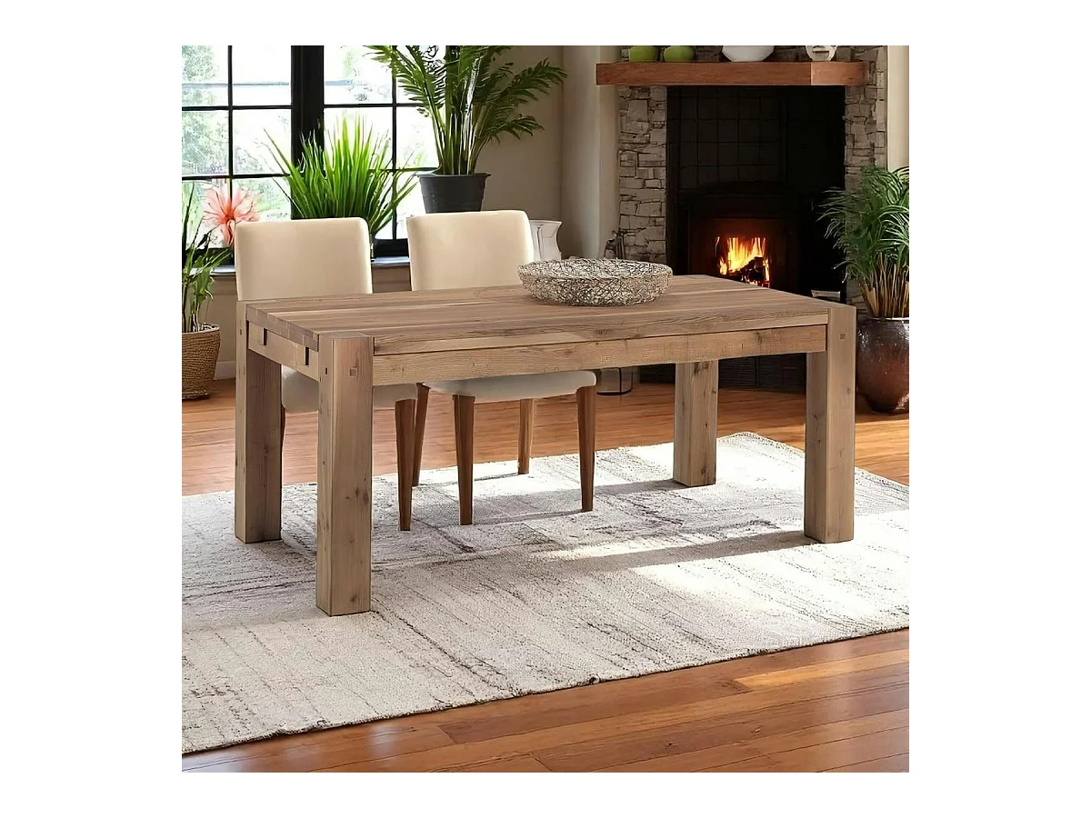 Table à manger extensible bois de chêne 180-280 FJORD