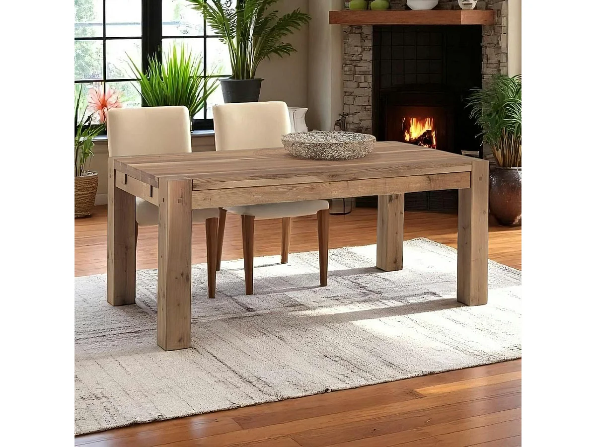 Table à manger extensible bois de chêne 180-280 FJORD